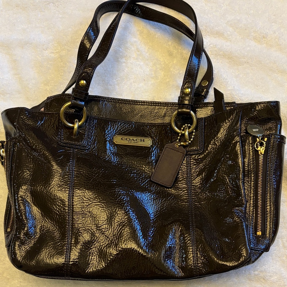 Coach Brown Leather Tote Bag